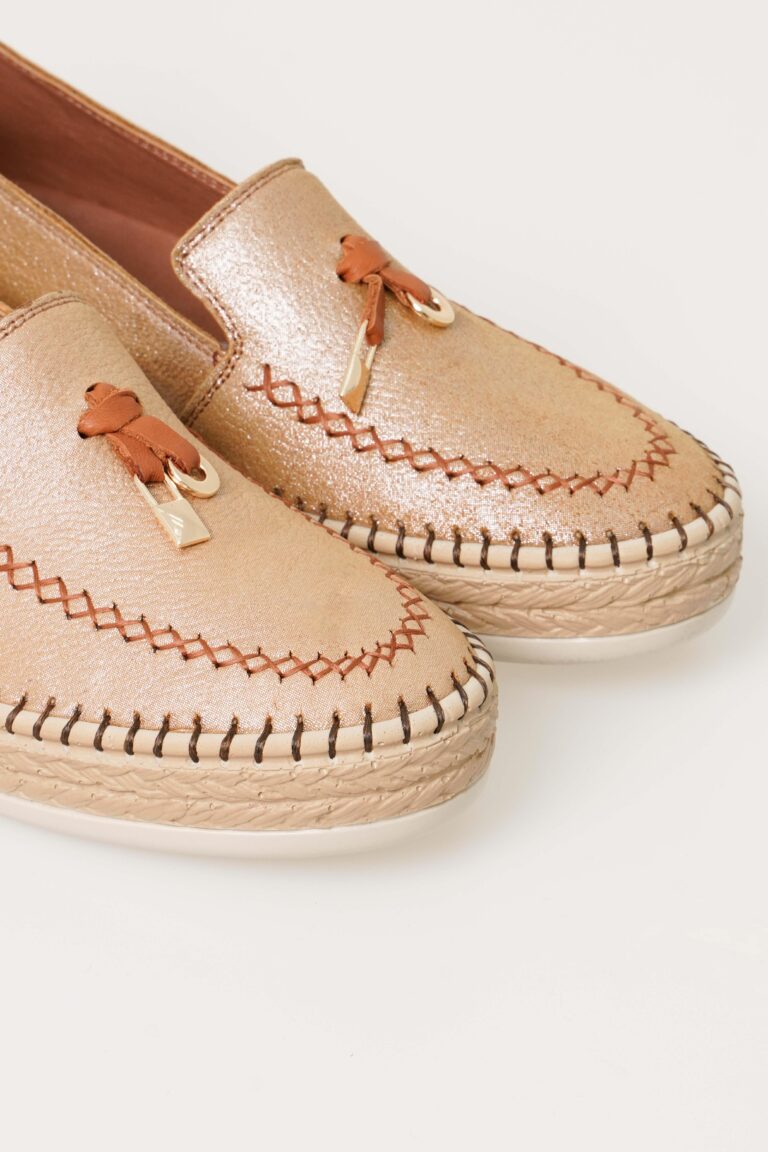 Hakiki Deri Kadın Espadril Casual Ayakkabı Bağcıksız - Görsel 3
