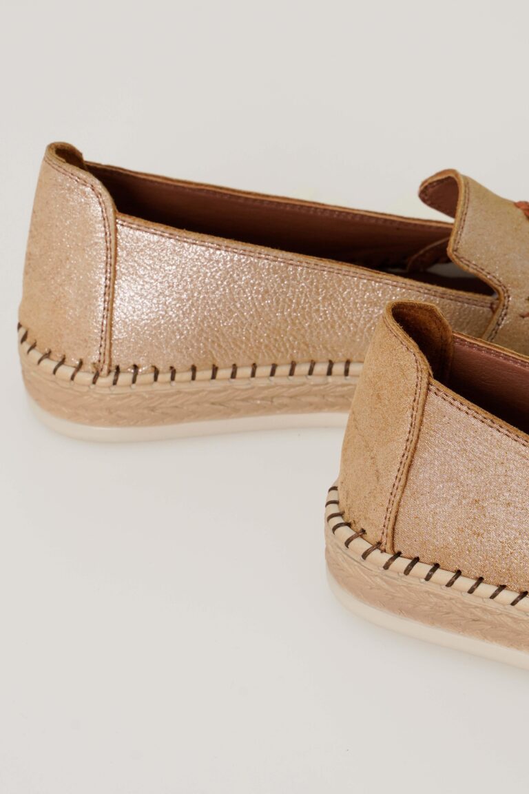 Hakiki Deri Kadın Espadril Casual Ayakkabı Bağcıksız - Görsel 4