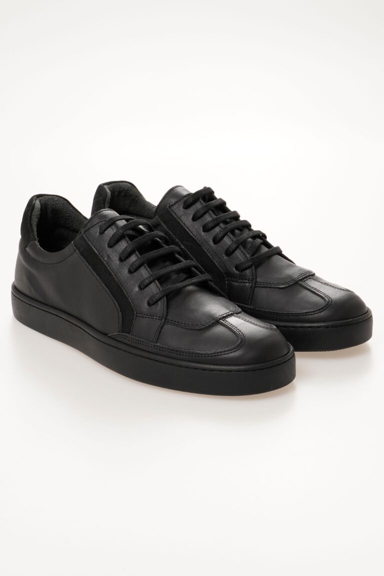 Hakiki Deri Erkek Casual Sneaker Ayakkabı Bağcıklı Rahat Ayakkabı - Görsel 2