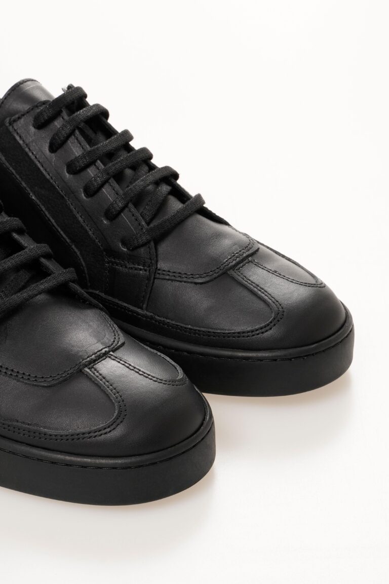 Hakiki Deri Erkek Casual Sneaker Ayakkabı Bağcıklı Rahat Ayakkabı - Görsel 3