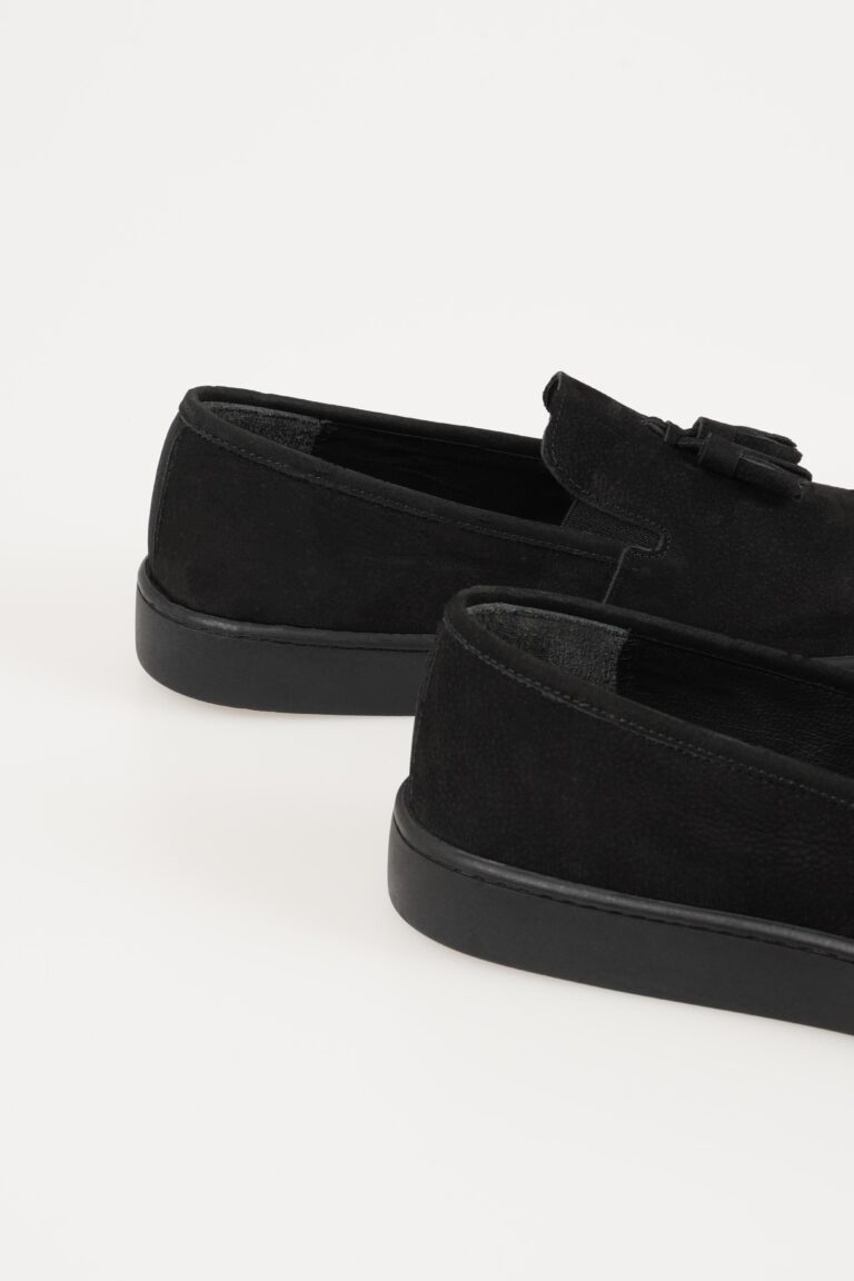 Hakiki Deri Erkek Loafer Püskül Detaylı Rahat Tabanlı Ayakkabı - Görsel 4