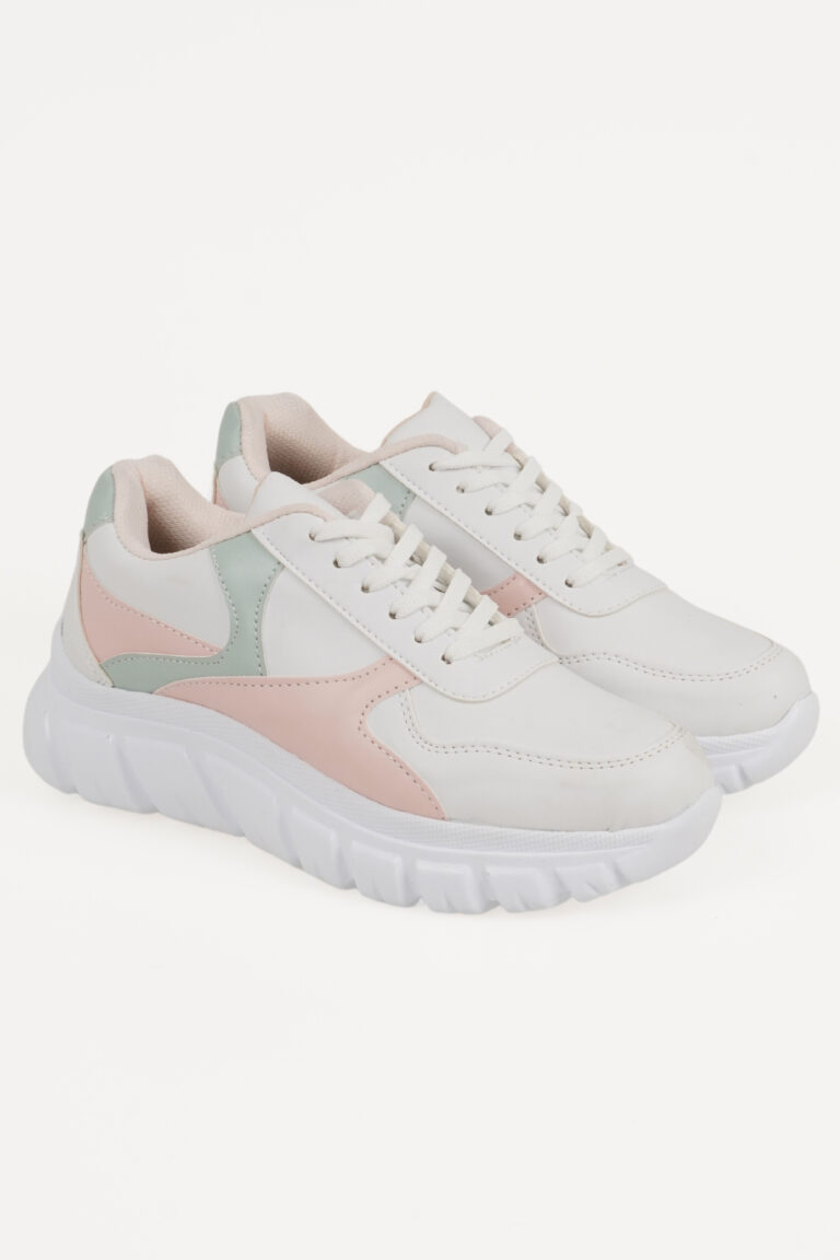 Hakiki Deri Kadın Sneaker Bağcıklı Kalın Tabanlı Ayakkabı - Görsel 2