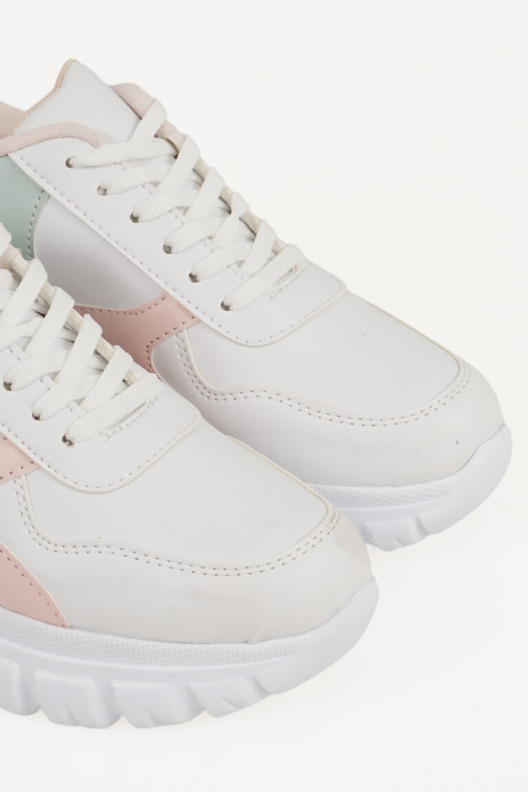 Hakiki Deri Kadın Sneaker Bağcıklı Kalın Tabanlı Ayakkabı - Görsel 3