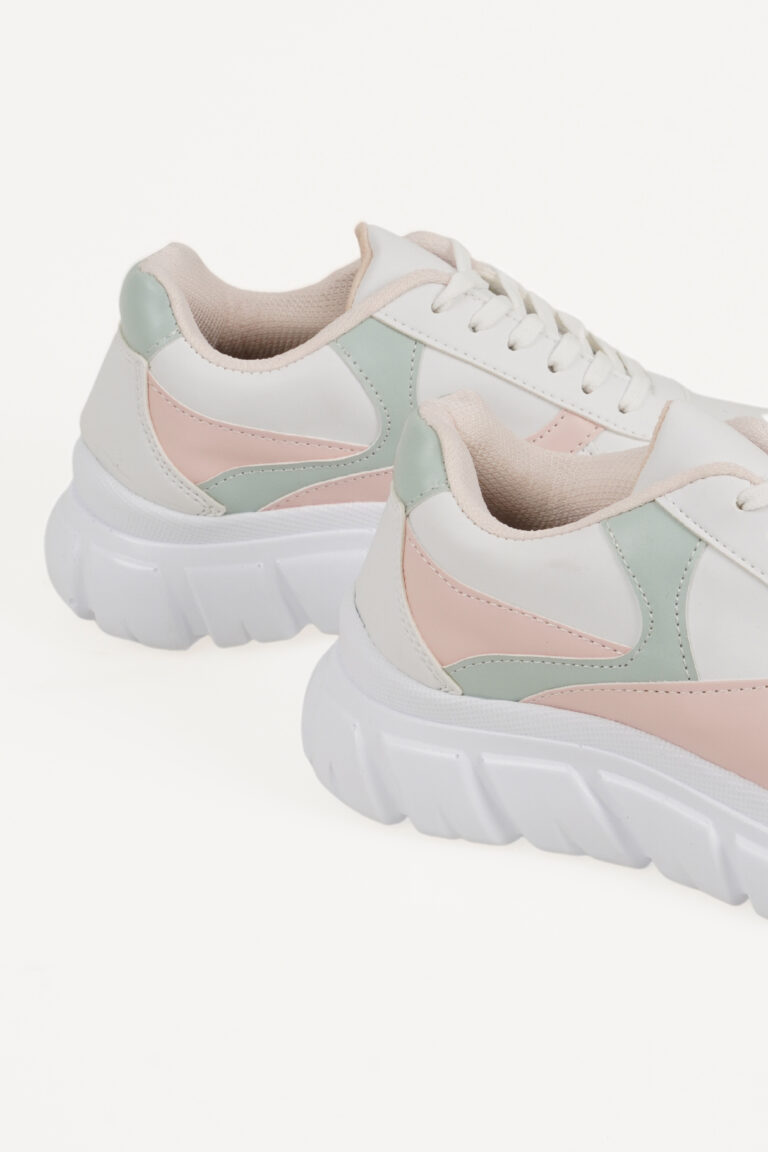 Hakiki Deri Kadın Sneaker Bağcıklı Kalın Tabanlı Ayakkabı - Görsel 4