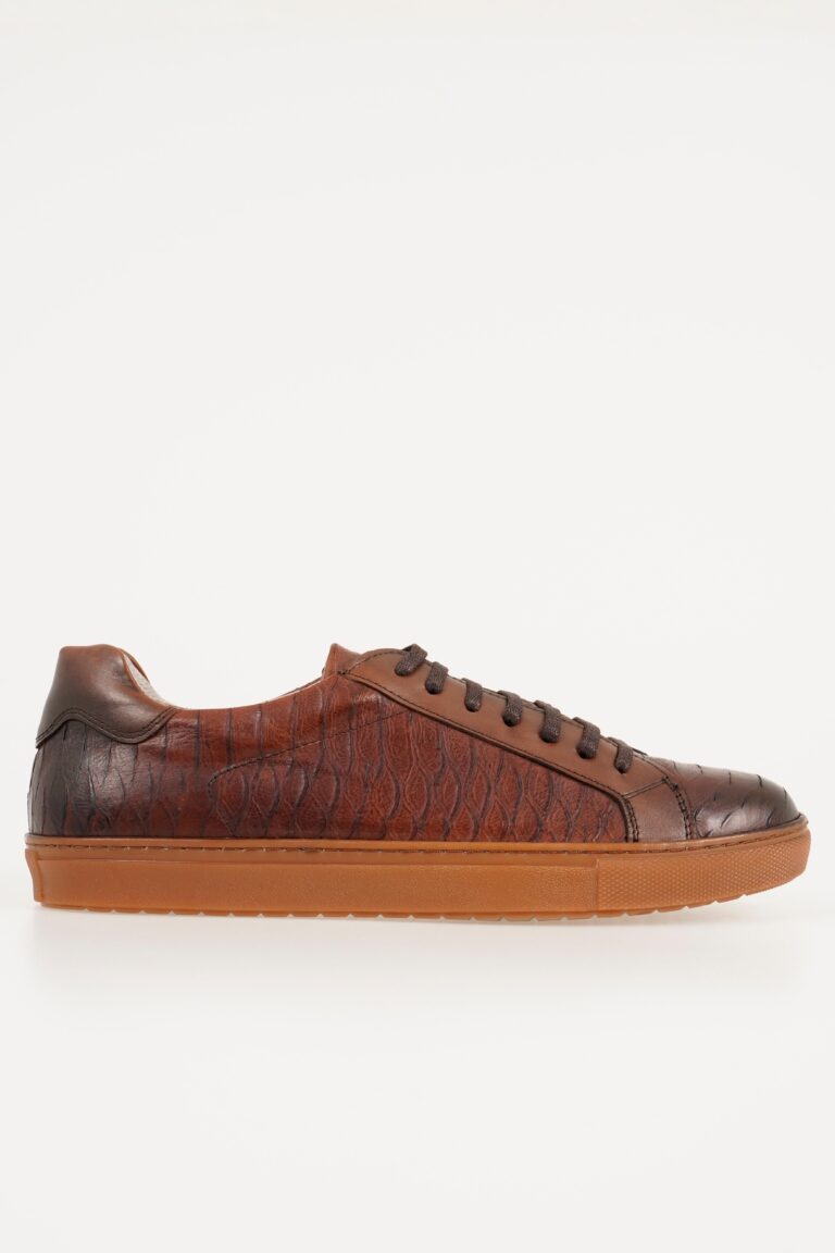 Hakiki Deri Erkek Sneaker Bağcıklı Günlük Ayakkabı