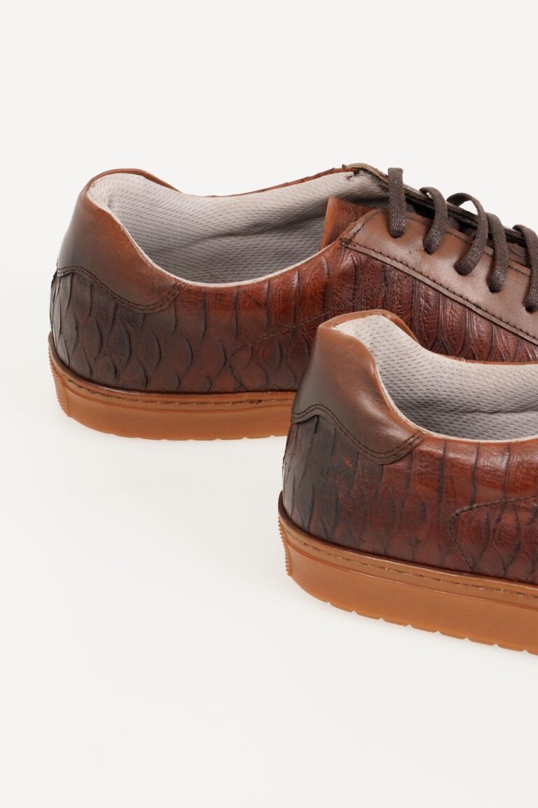 Hakiki Deri Erkek Sneaker Bağcıklı Günlük Ayakkabı - Görsel 4