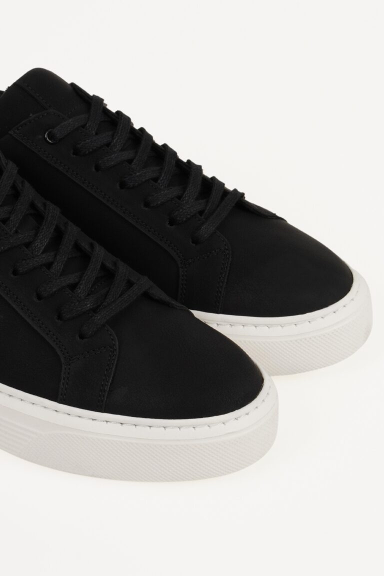 Hakiki Deri Erkek Bağcıklı Spor Ayakkabı Kalın Tabanlı Sneaker - Görsel 3