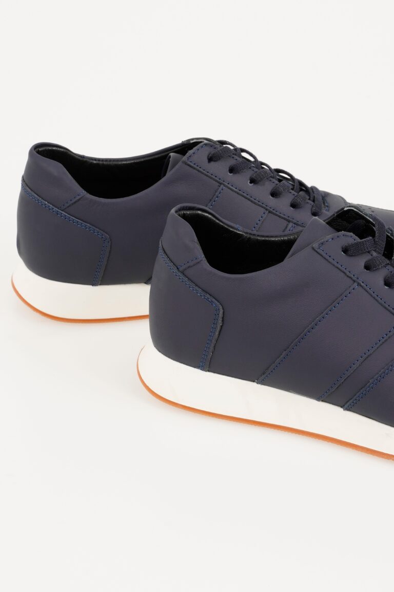 Hakiki Deri Erkek Bağcıklı Günlük Spor Ayakkabı Sneaker - Görsel 4
